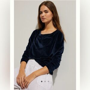 Anthropologie Saturday Sunday Carly Velour Top